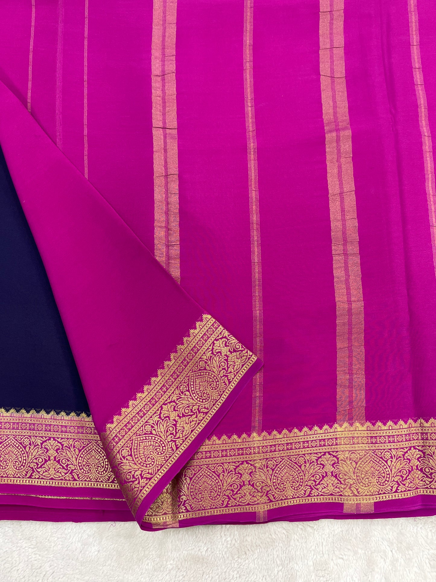 Sliver Based Zari Pure Mysore Silk Saree