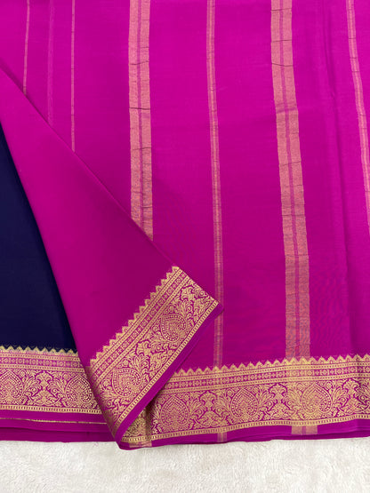 Sliver Based Zari Pure Mysore Silk Saree