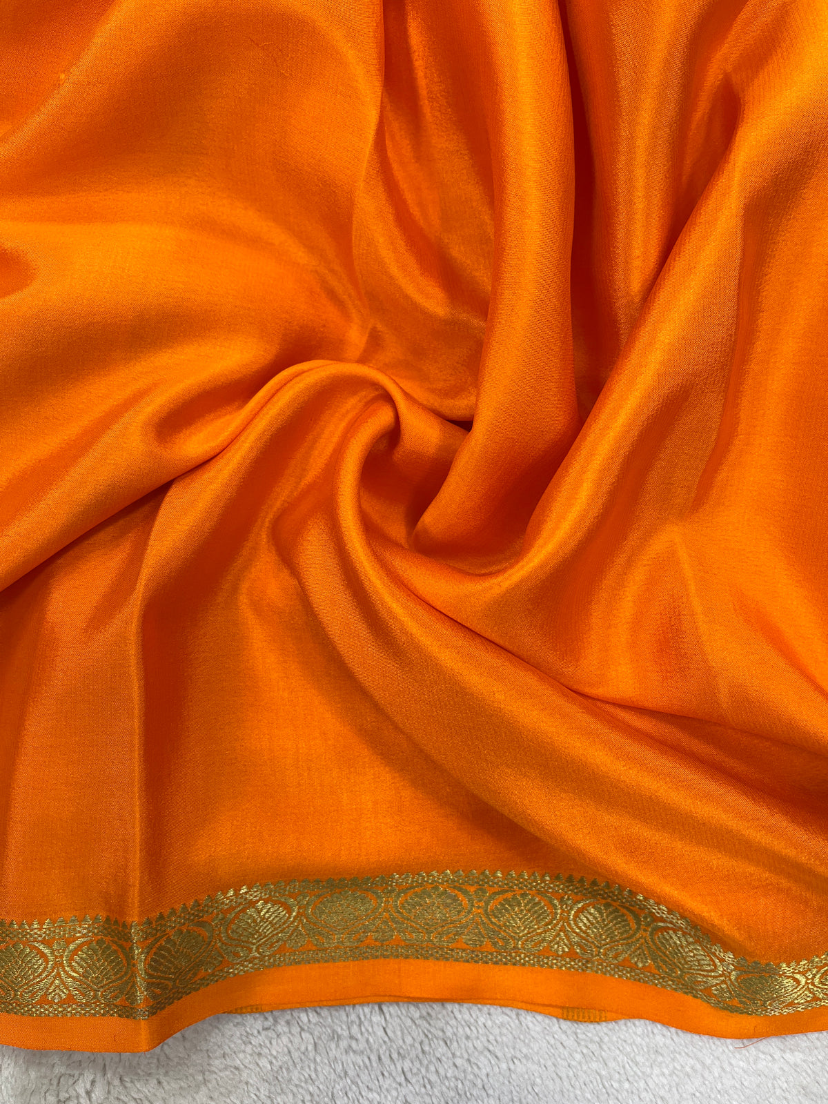 Pure crepe Mysore silk-Lotus Checks(1284606)
