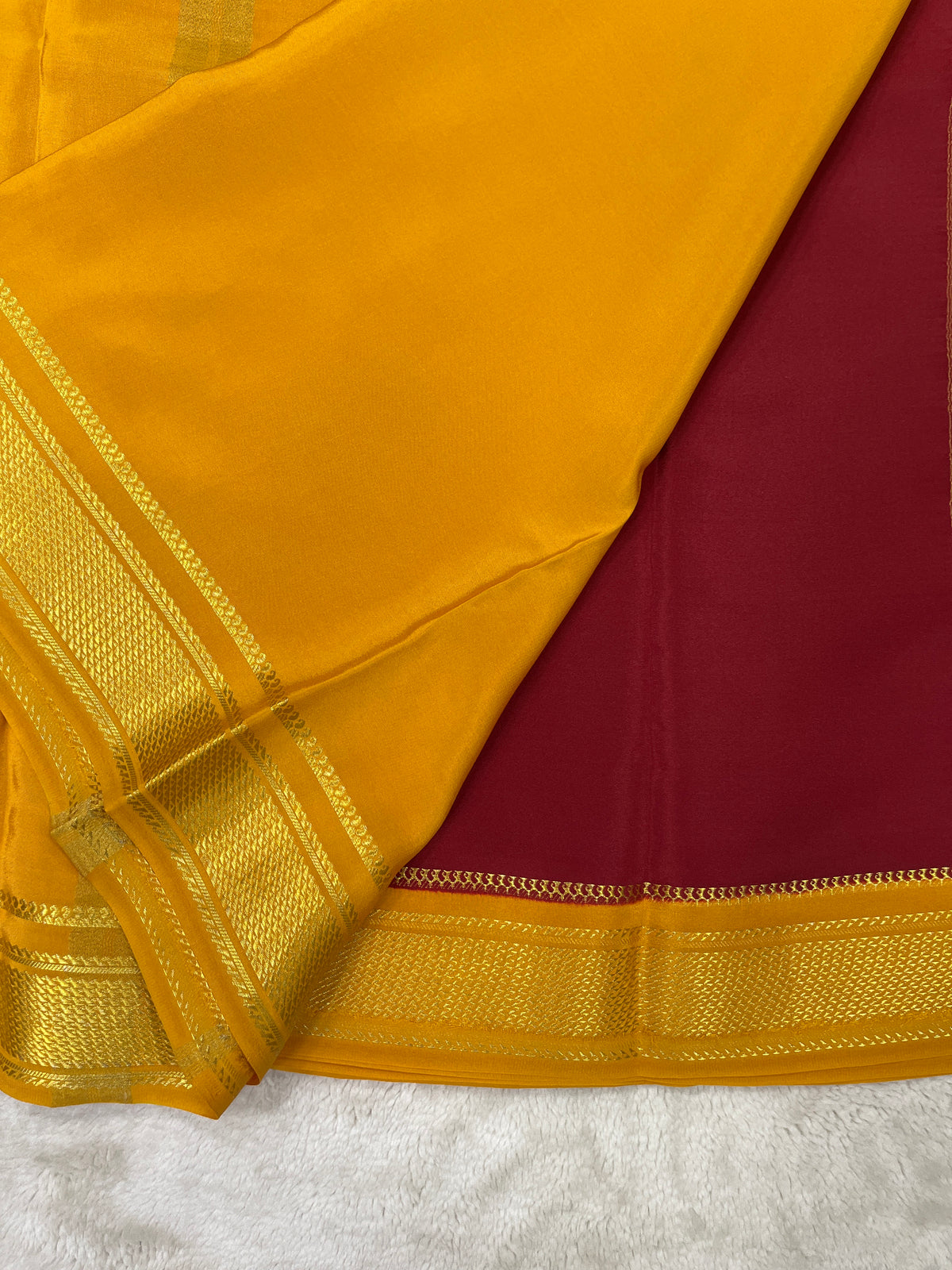 Pure Mysore silk saree-(145582)