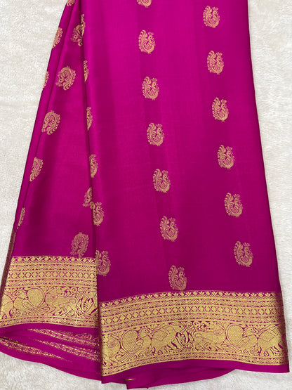 Pure Mysore silk saree- Butta(259871)