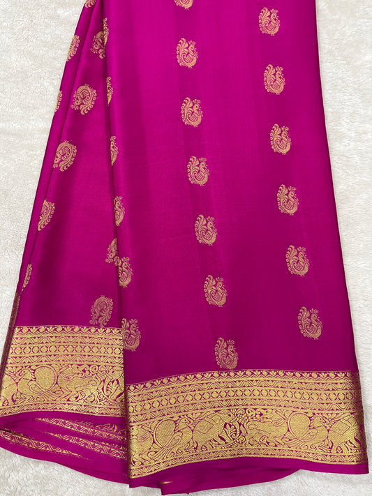 Pure Mysore silk saree- Butta(259871)