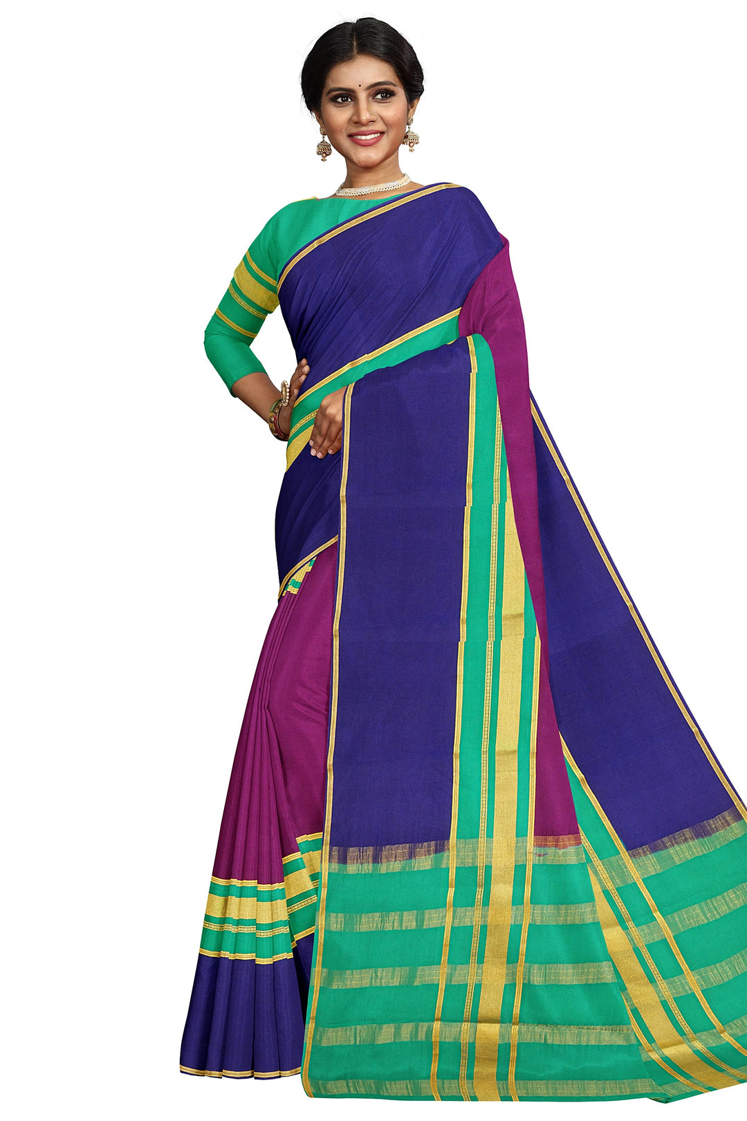 Wine Colour Pure Mysore Crepe Silk 3D Saree | SILK MARK CERTIFIED