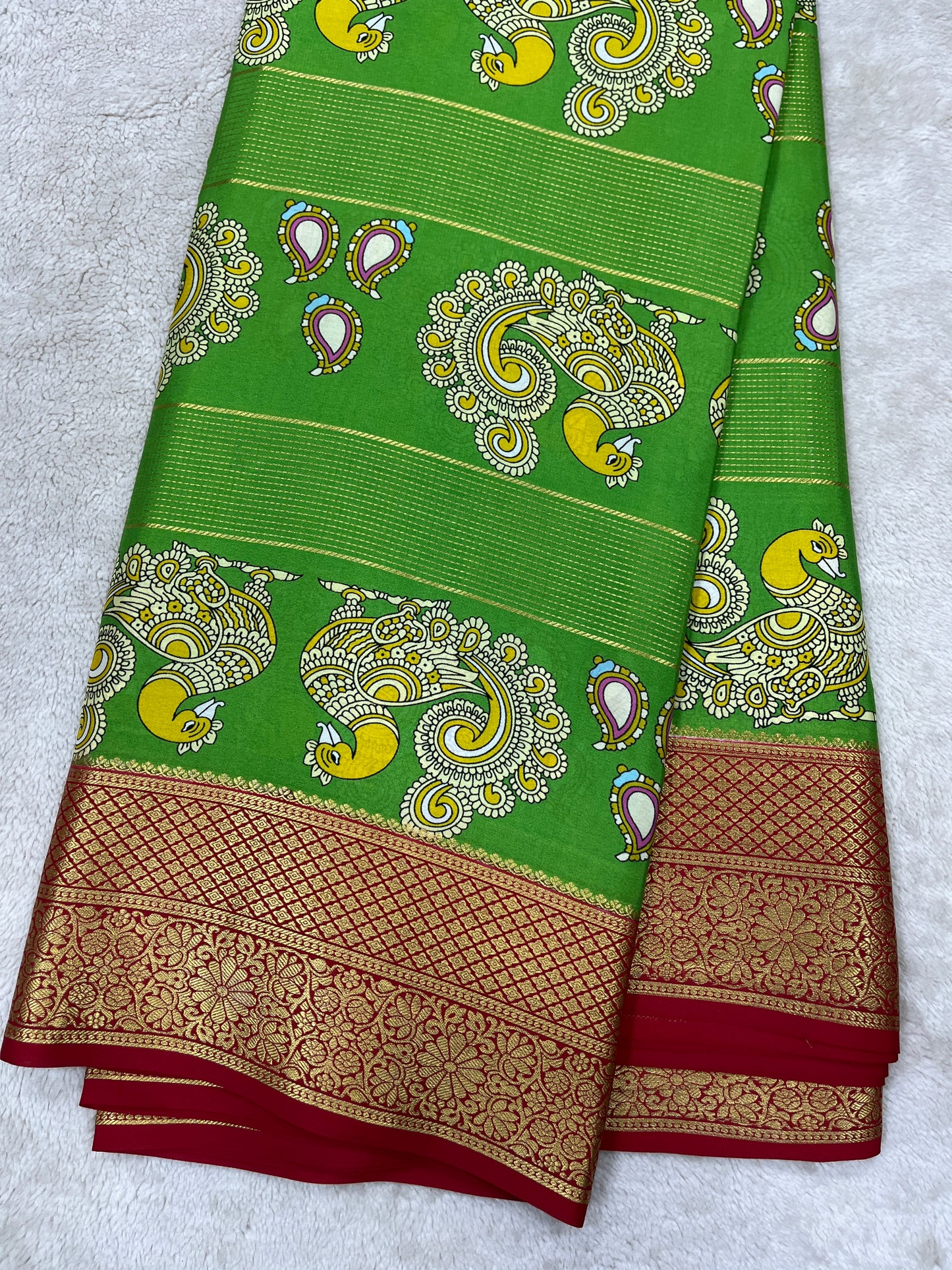 Pure crepe Mysore silk-Janu Ptd(26381134)