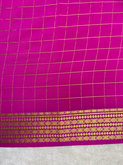 Pure Mysore silk Rudraksh checks 1438385