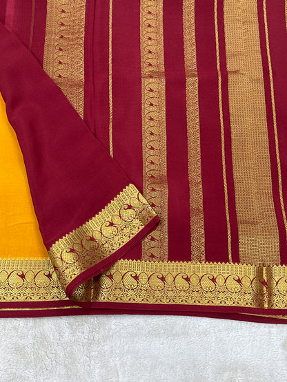 Sliver Based zari Pure Mysore Silk Saree