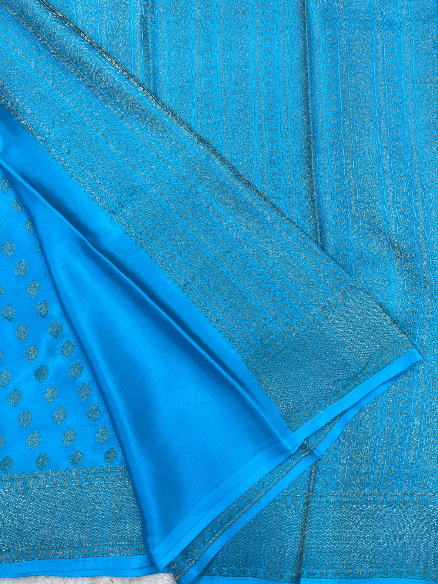 Pure Crepe Mysore Silk brocade - 1145315