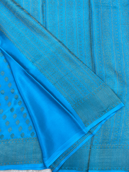 Pure Crepe Mysore Silk brocade - 1145315