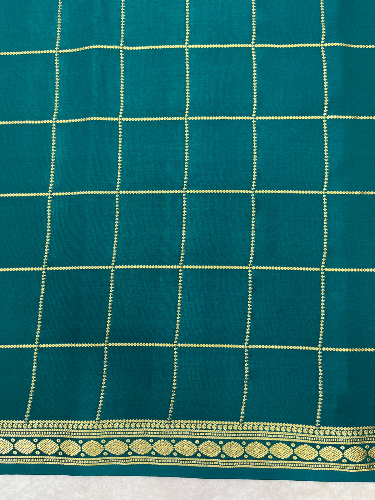 Pure crepe Mysore silk saree 12105102 (120gsm)