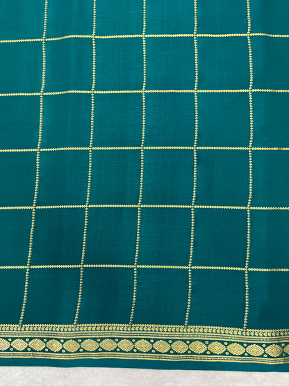 Pure crepe Mysore silk saree 12105102 (120gsm)