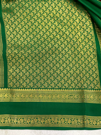 Pure crepe Mysore silk-Harshitha patli pallu(16274304)