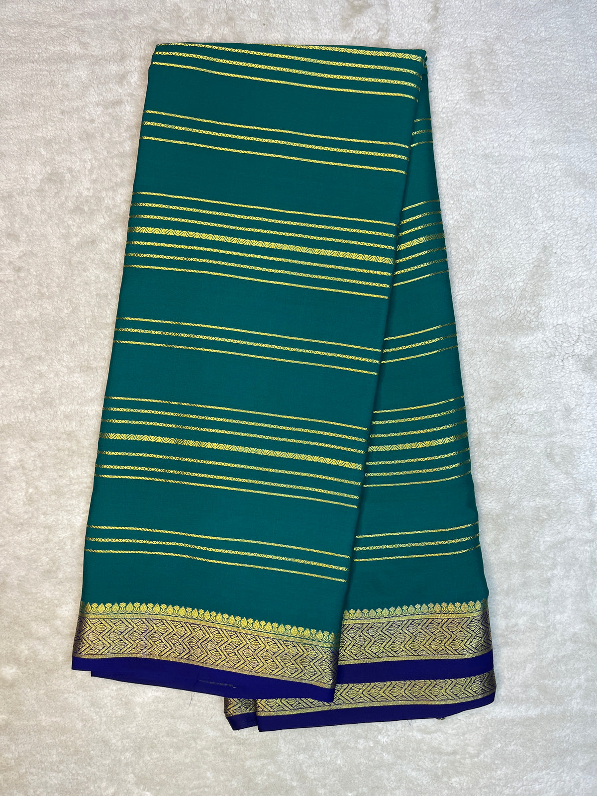 Pure Crepe Mysore Silk Saree-120GSM