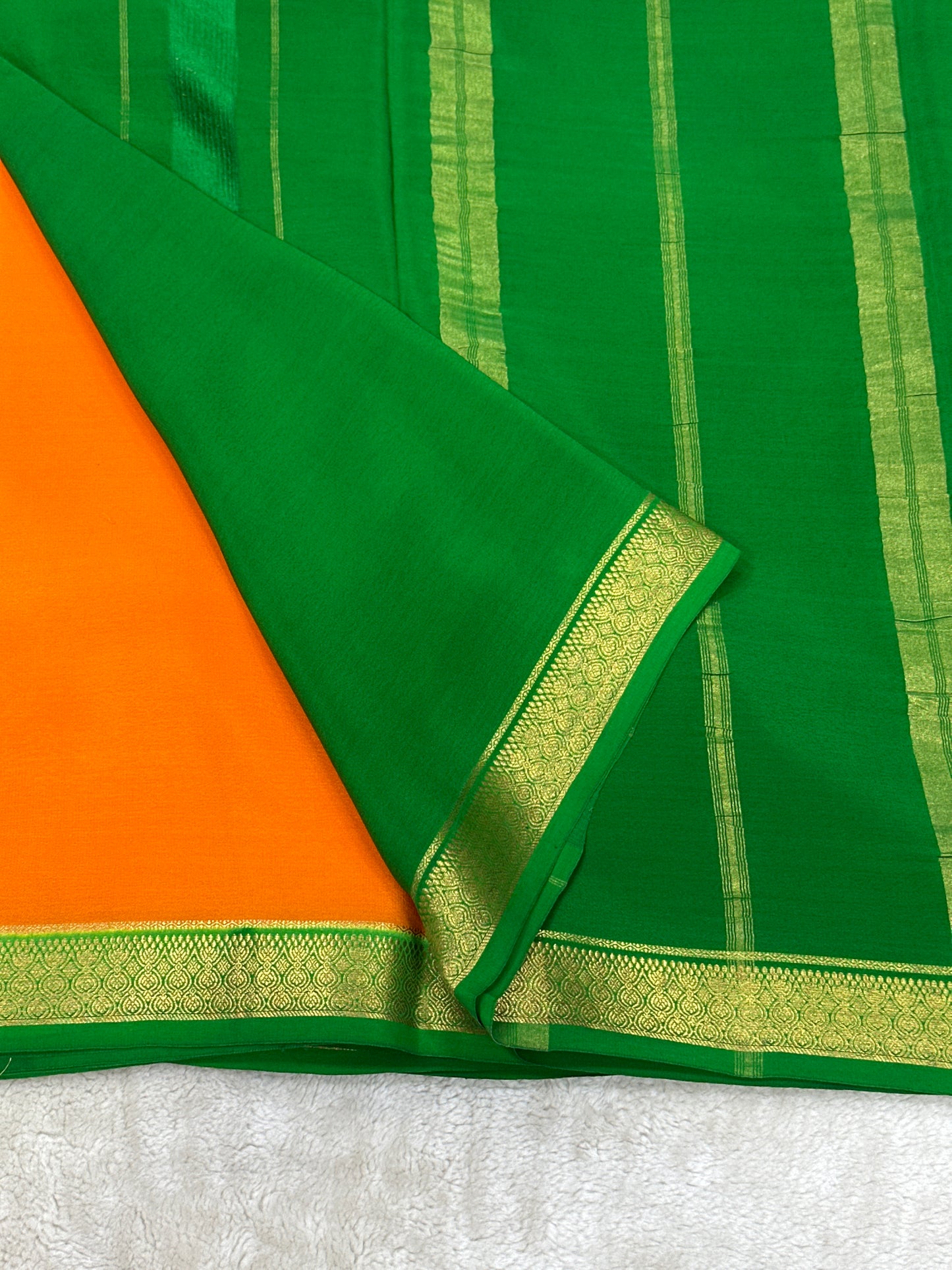 Sliver Based zari Pure Mysore Silk Saree