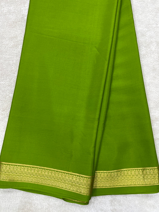 Pure crepe Mysore silk-Gatti Border(1104002)
