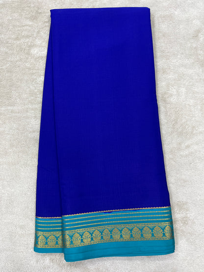 Pure crepe Mysore silk saree 136451 (100 GSM)
