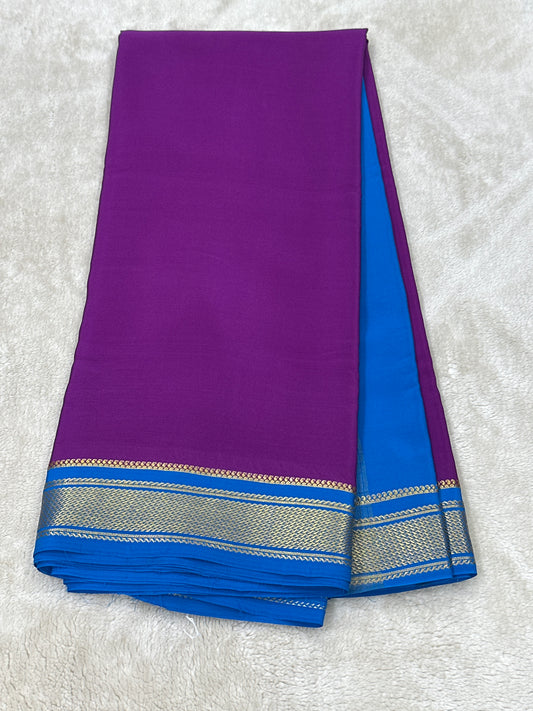 Sliver Based zari Pure Mysore Silk Saree