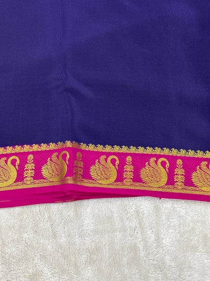 Sliver Based zari Pure Mysore Silk Saree