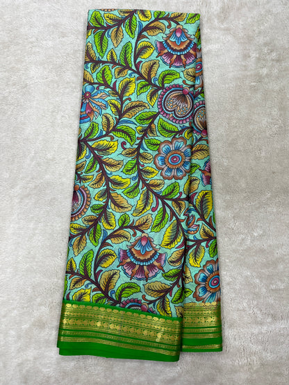Pure crepe Mysore silk saree 26386623 (70gsm)