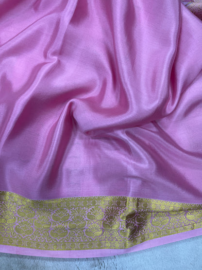 Pure crepe Mysore silk-1/2 & 1/2(16275409)
