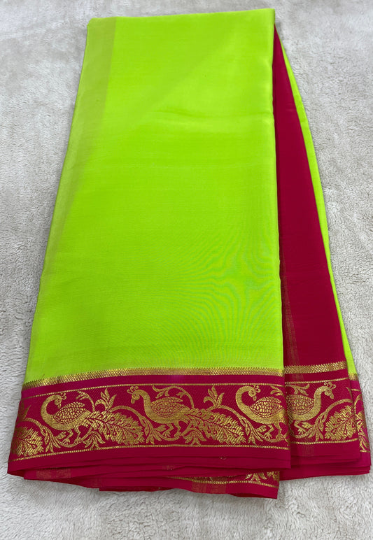 Sliver Based Zari Pure Mysore Silk Saree