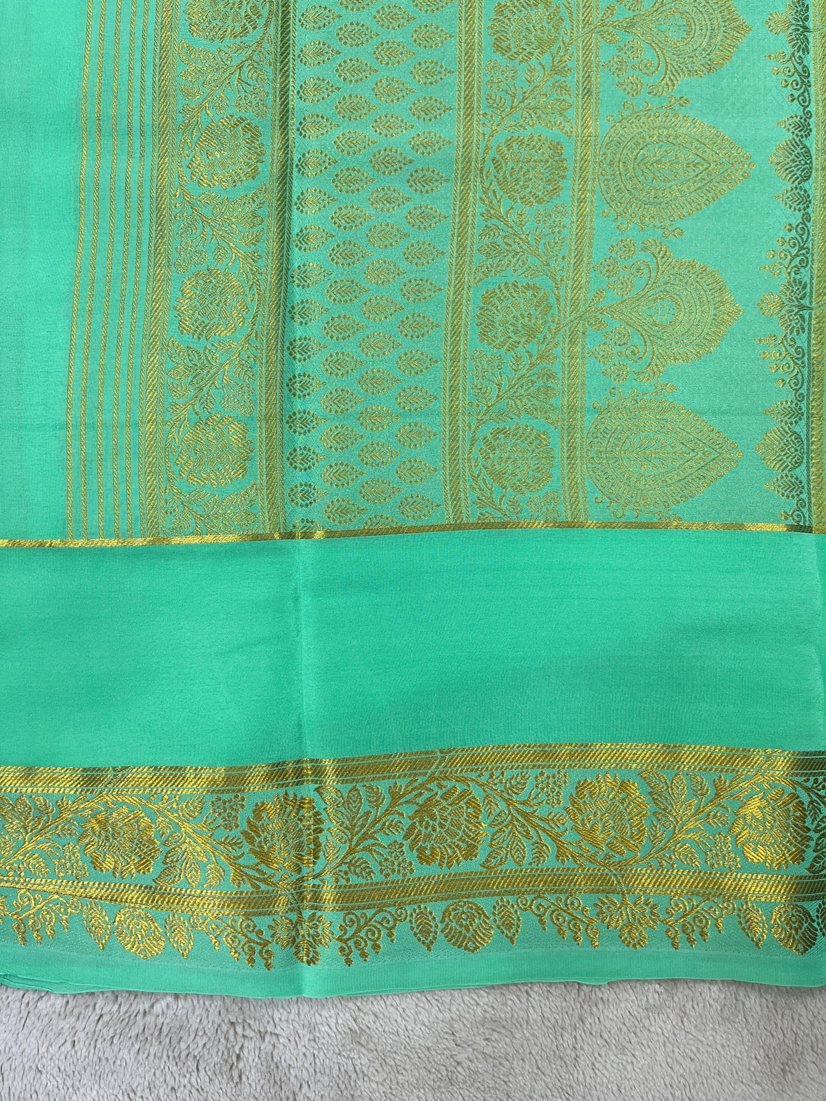 Pure  Mysore silk saree 1463631 ( 150 GSM )