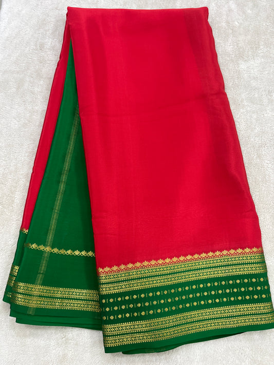 Sliver Based zari Pure Mysore Silk Saree