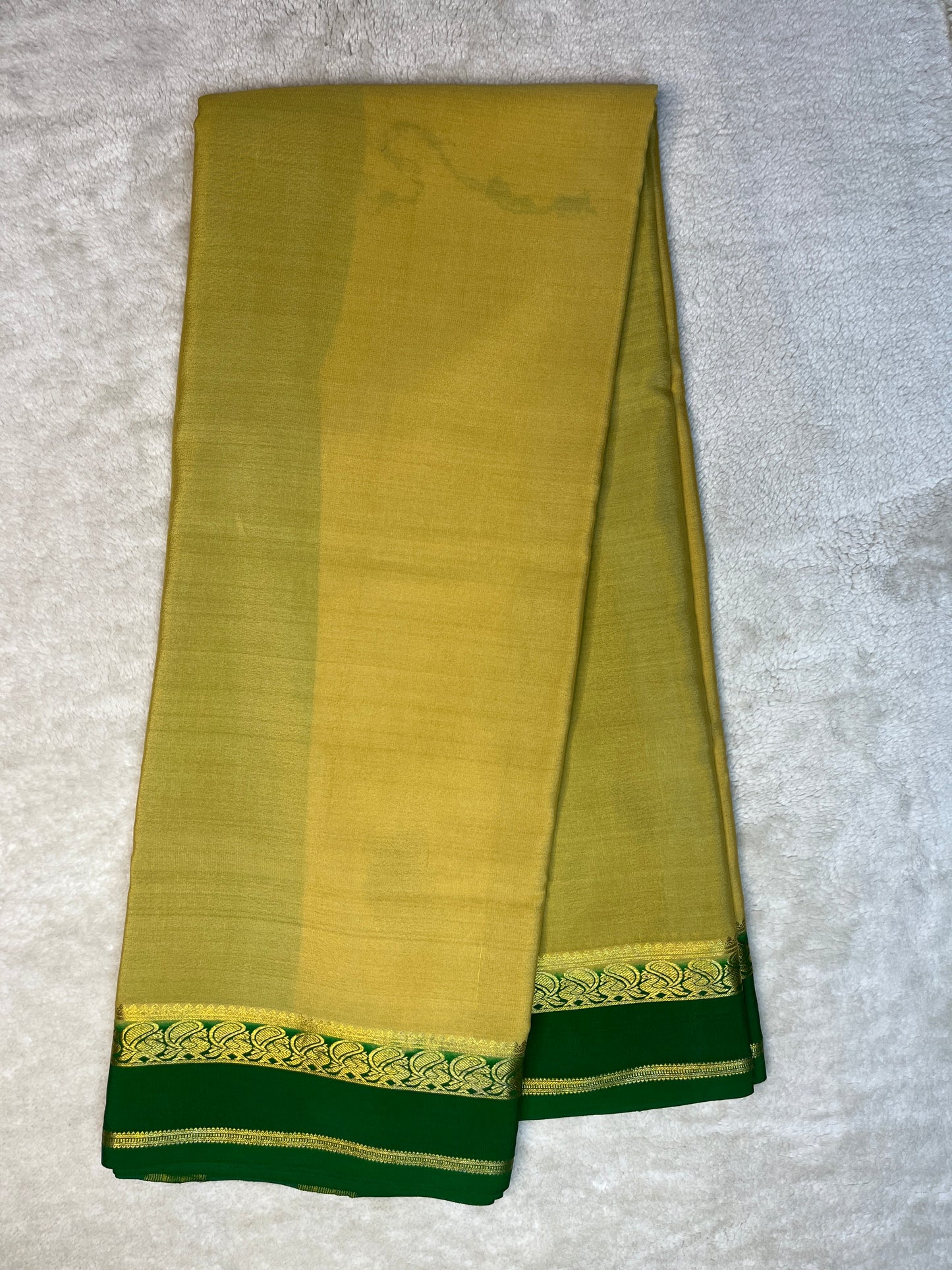 Pure Crepe Mysore Silk Saree-110 GSM(1104001)