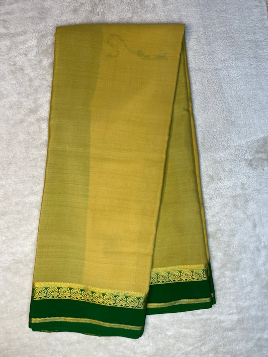 Pure Crepe Mysore Silk Saree-110 GSM(1104001)