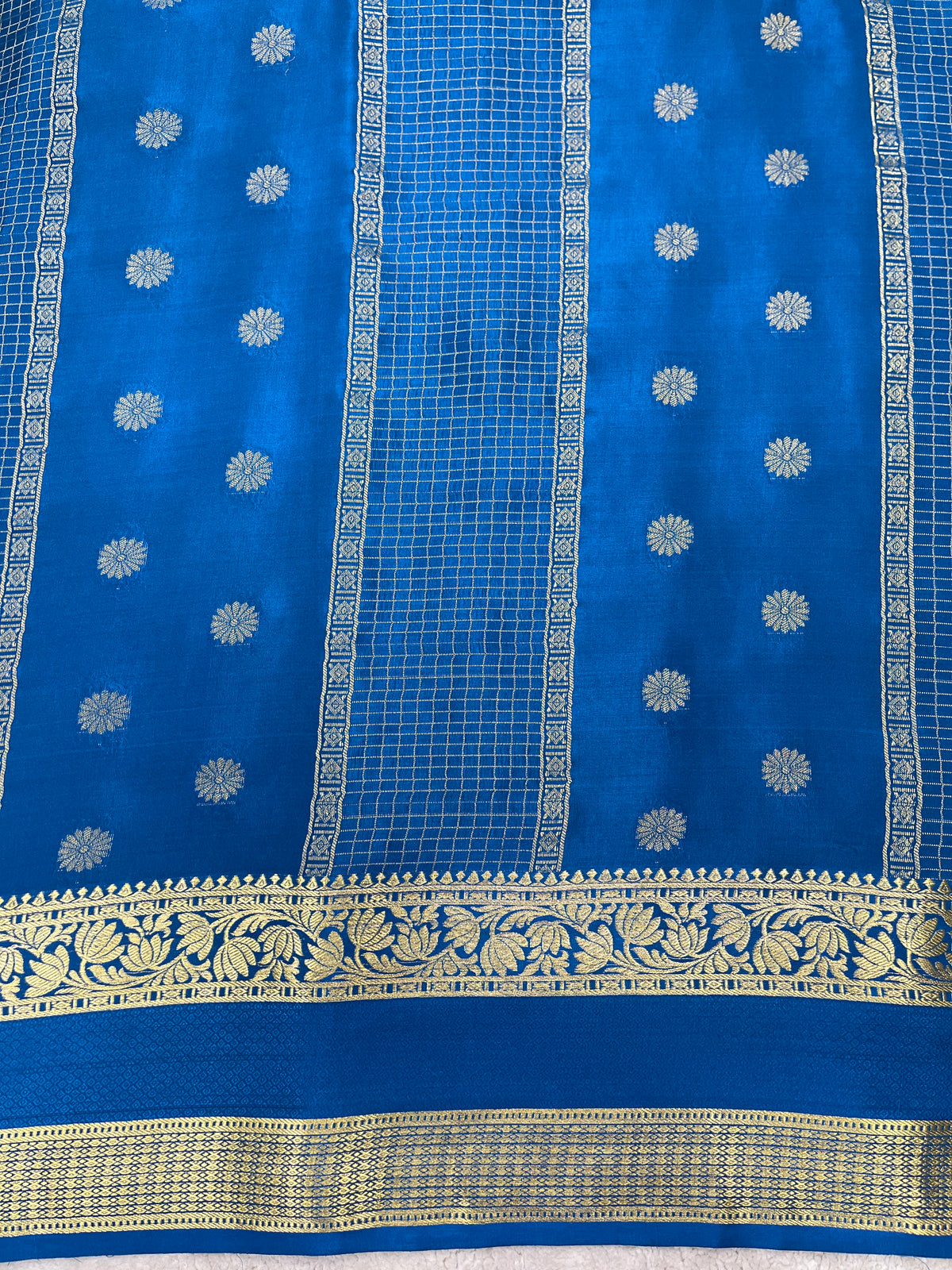 Pure crepe Mysore silk saree 12105001 (120gsm)