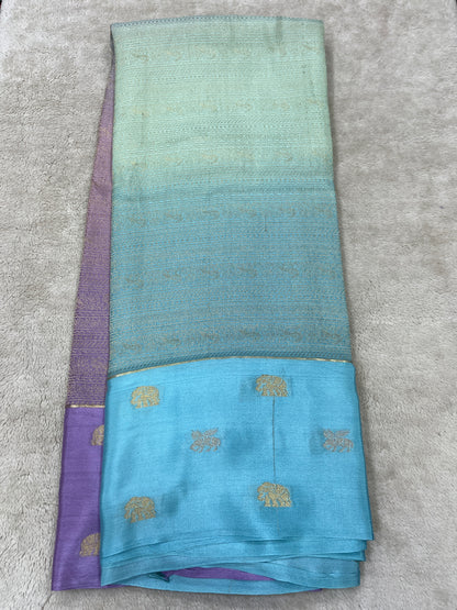 Pure crepe Mysore silk-SVS/KD/BOR(15080802)