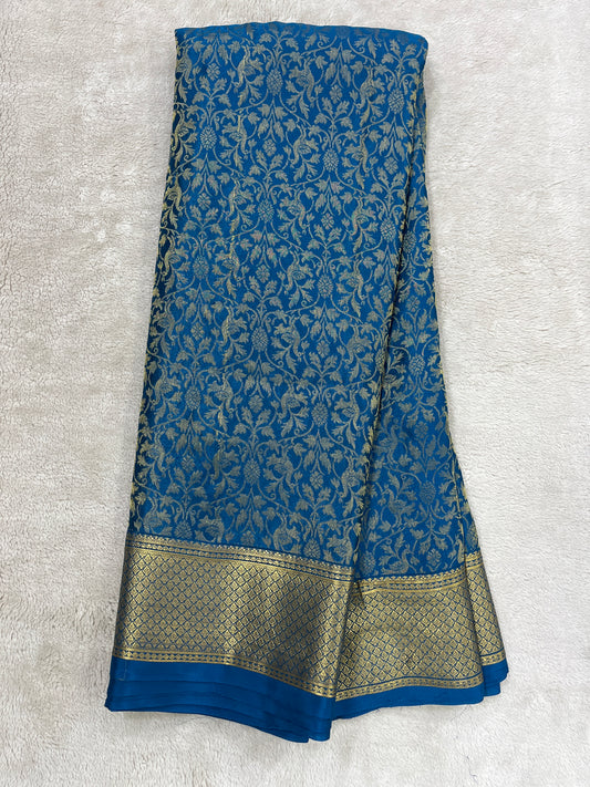 Pure crepe Mysore silk-Brocade 120 gsm(110862)