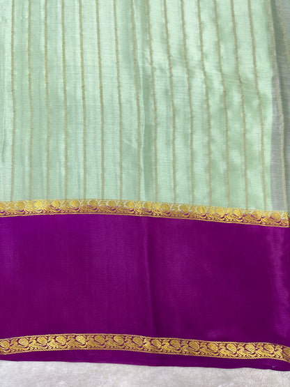Pure crepe Mysore silk saree 1111801 (60gsm)