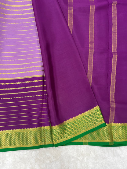 Pure Crepe Mysore Silk Bentex checks butta contrast - 2637795