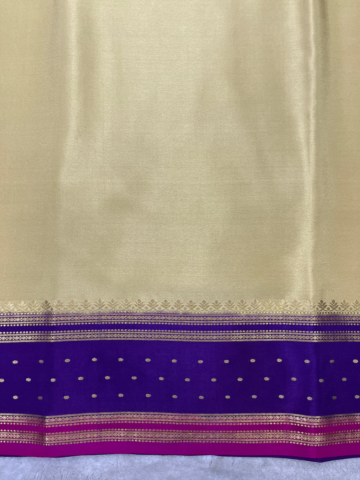 Pure crepe Mysore silk saree 26390101 (100gsm)