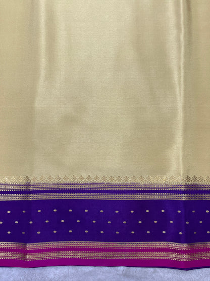 Pure crepe Mysore silk saree 26390101 (100gsm)