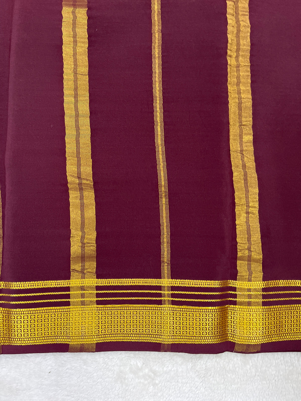 Pure Mysore Silk Saree-(1435776)