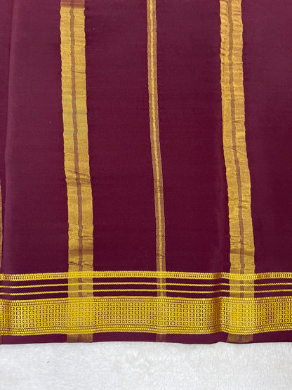 Pure Mysore Silk Saree-(1435776)