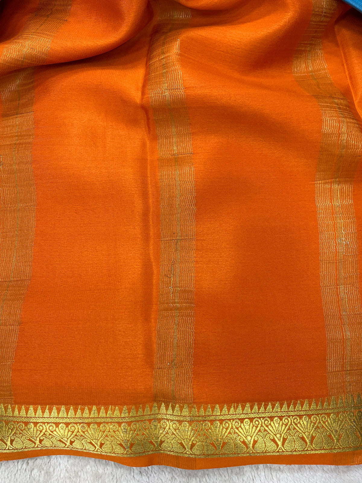 Pure crepe Mysore silk-Piping Contrast(1103601)