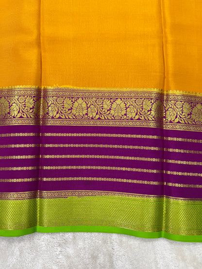 Pure Crepe Mysore Silk 3D contrast - 2637794