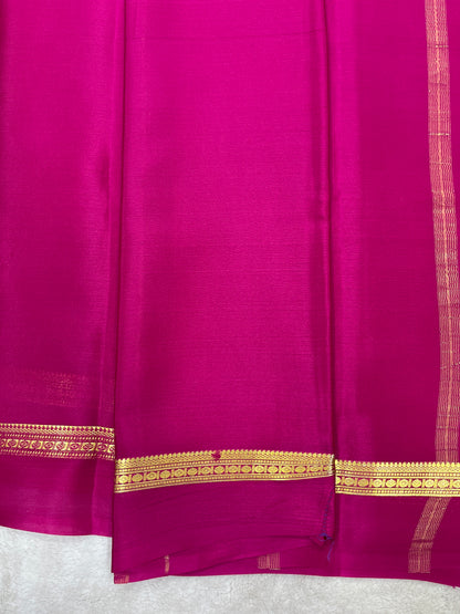 Pure crepe Mysore silk saree 26387301 (70gsm)