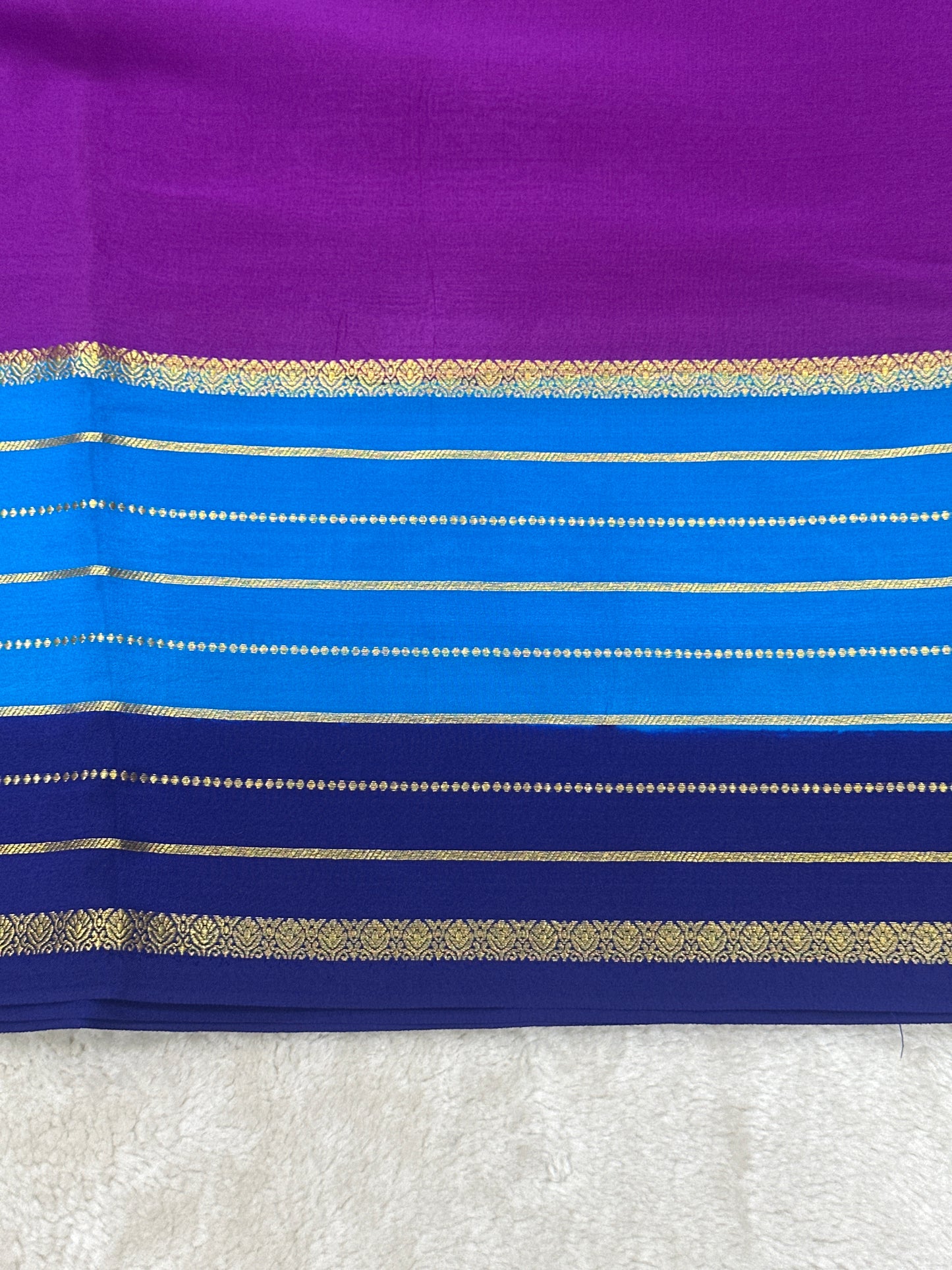 Silver Based Zari Pure Mysore Silk Saree