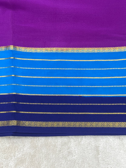 Silver Based Zari Pure Mysore Silk Saree