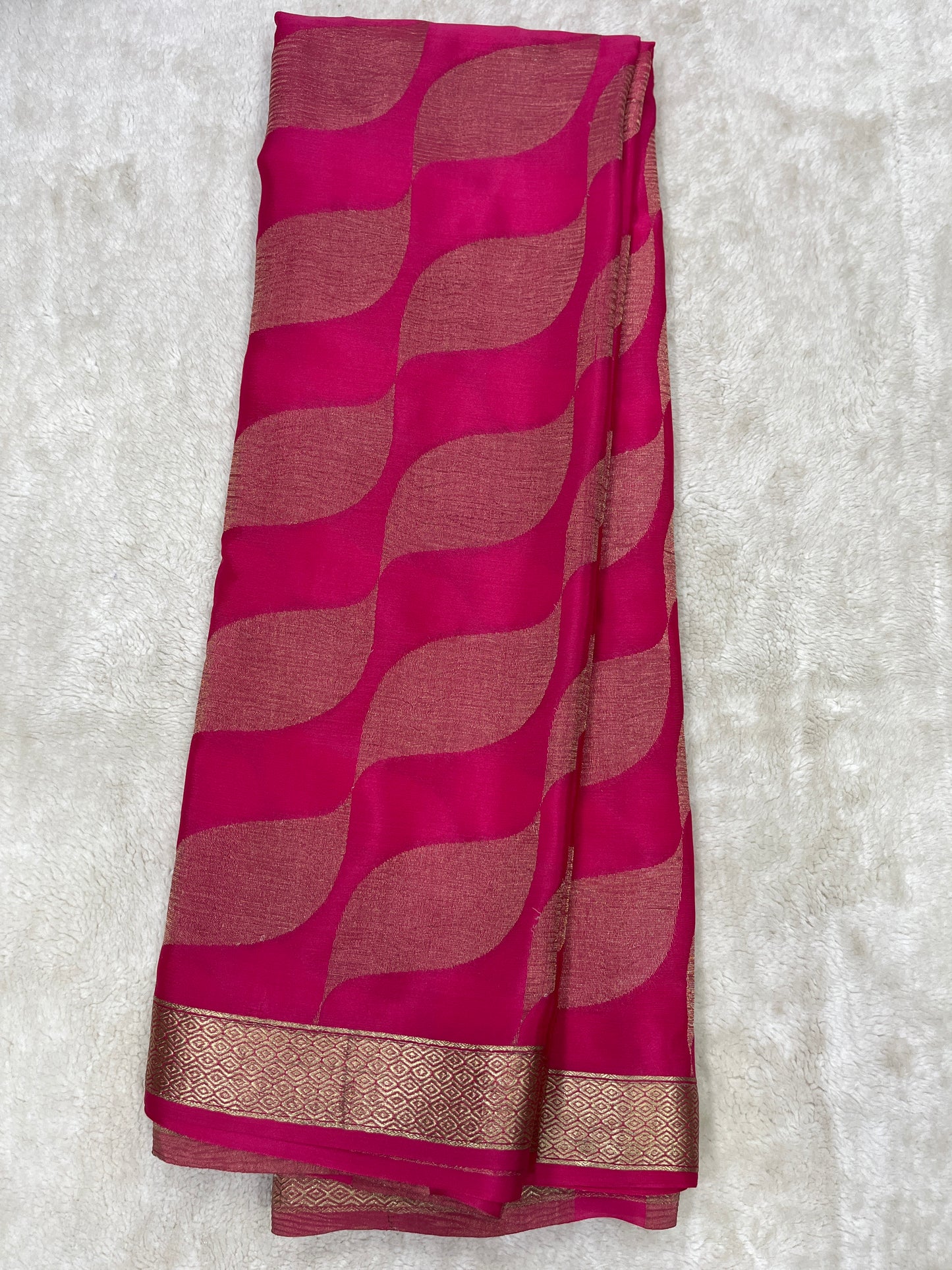 Pure Crepe Mysore Silk brocade - 1145311