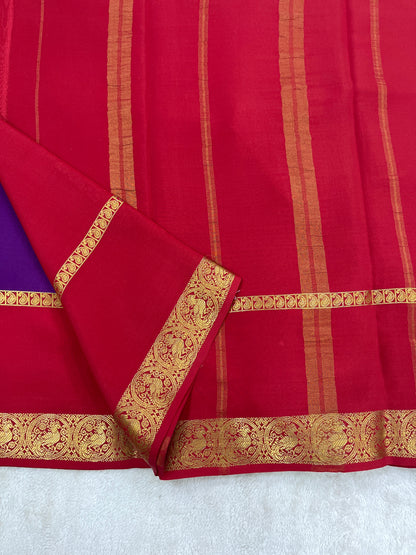 Sliver Based Zari Pure Mysore Silk Saree