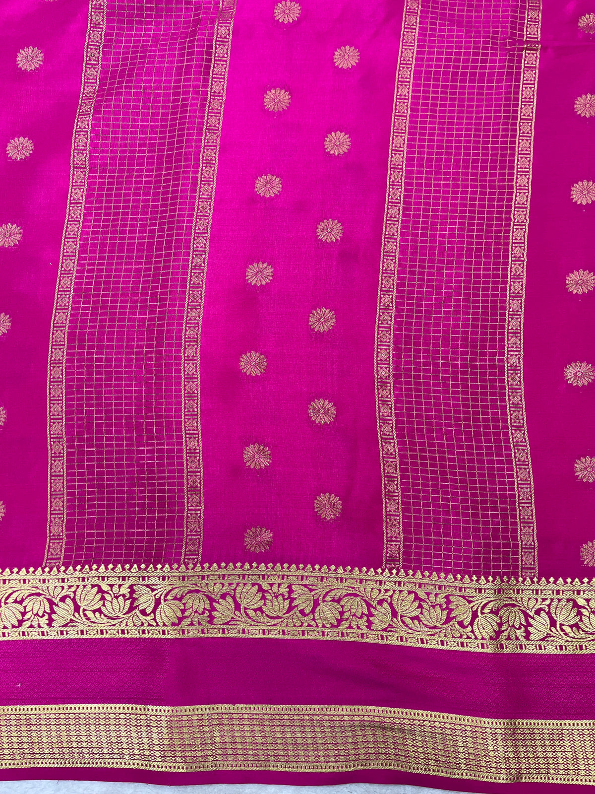 Pure crepe Mysore silk saree 12105001 (120gsm)