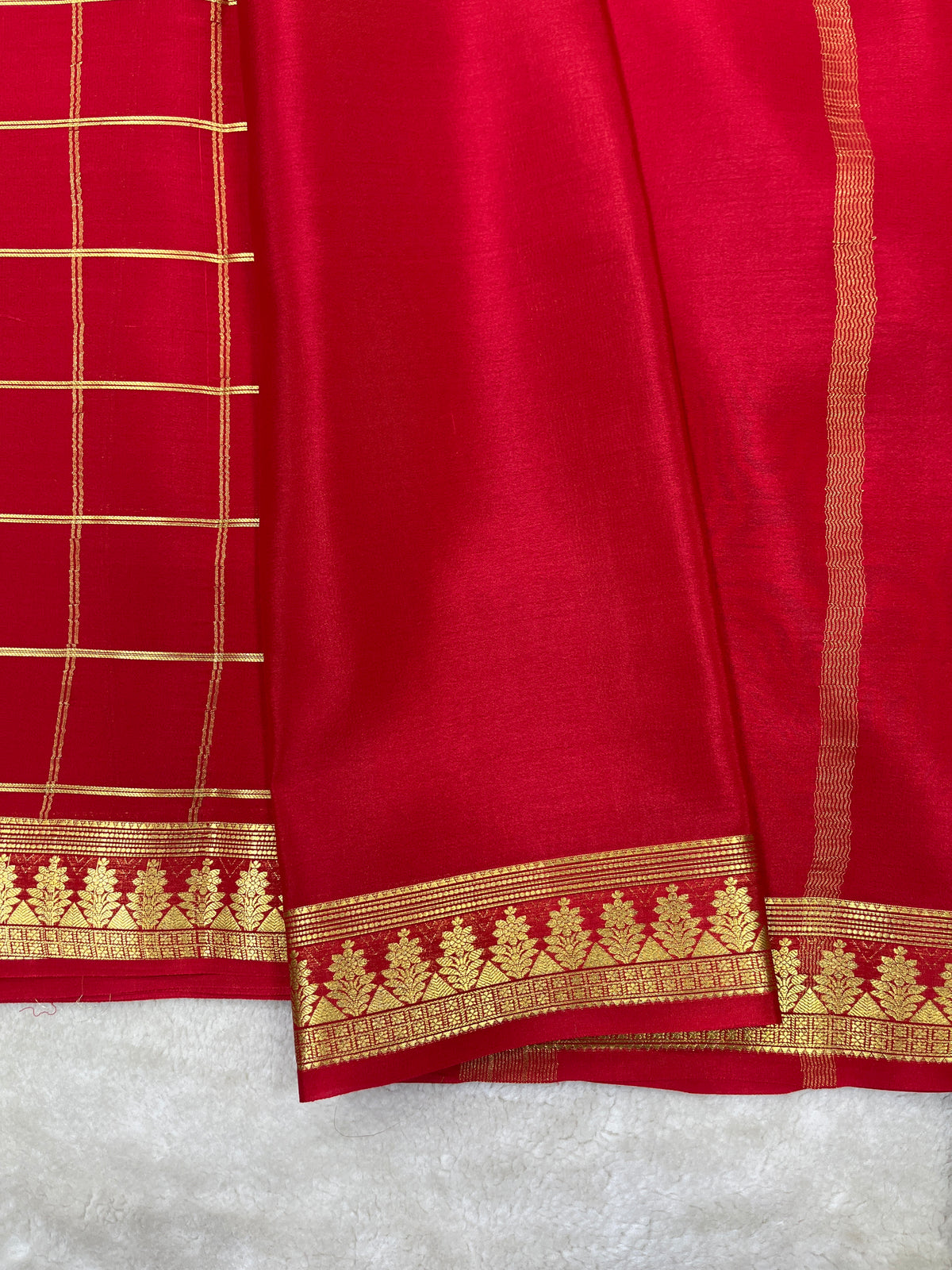 Pure crepe Mysore silk saree 13106333