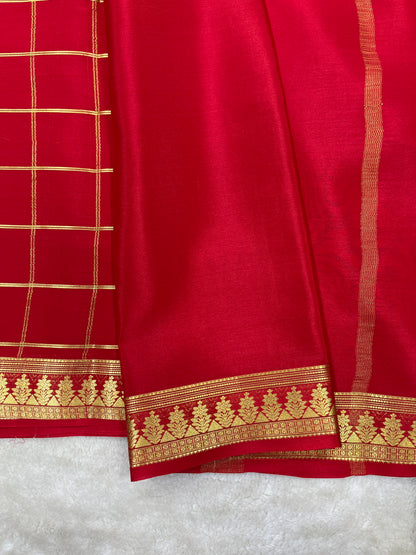 Pure crepe Mysore silk saree 13106333