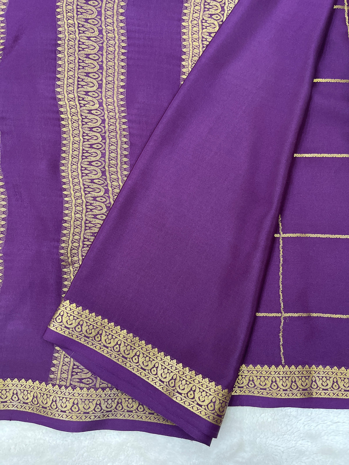 Pure crepe Mysore silk saree 13105584