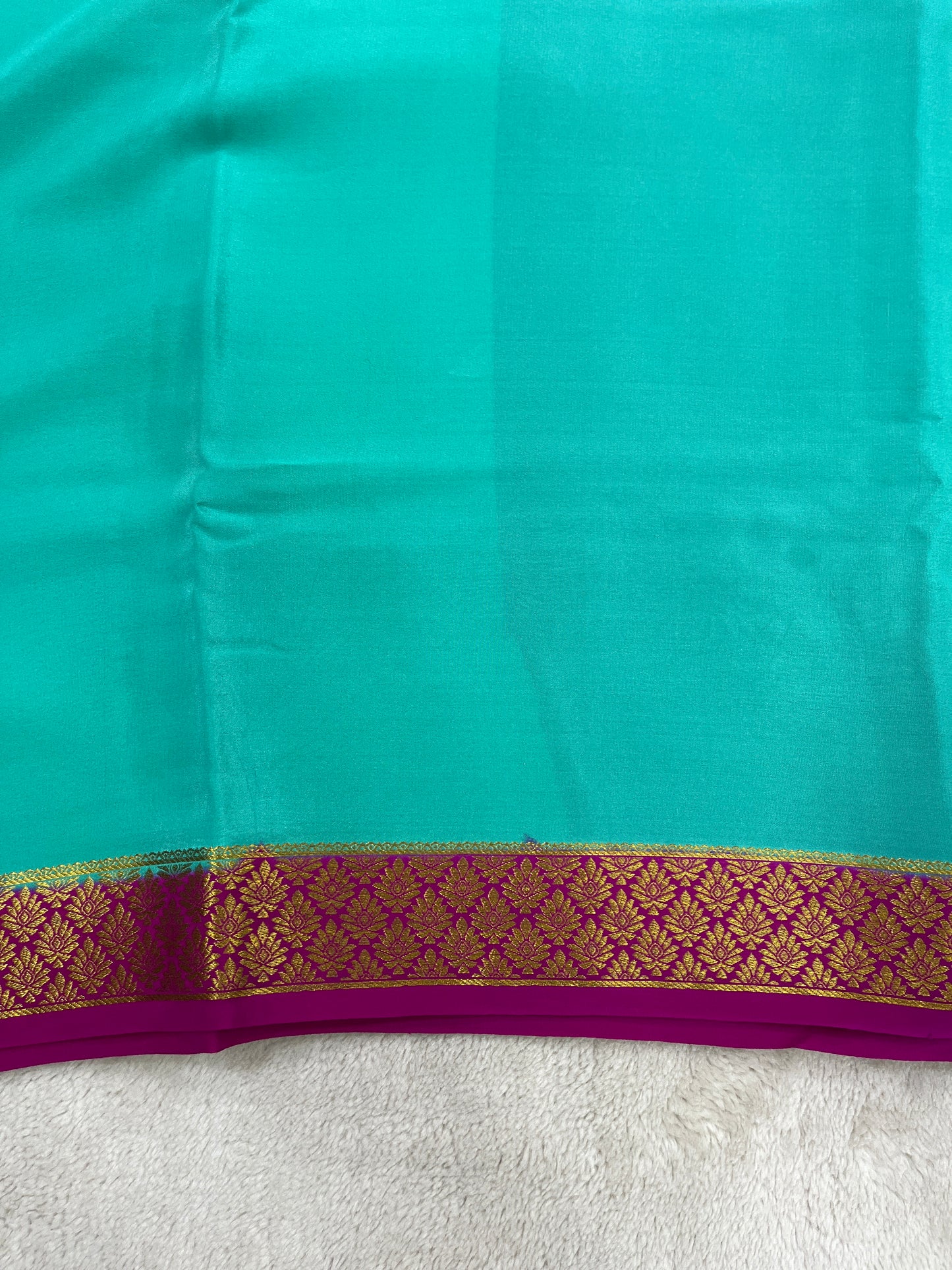 Sliver Based zari Pure Mysore Silk Saree