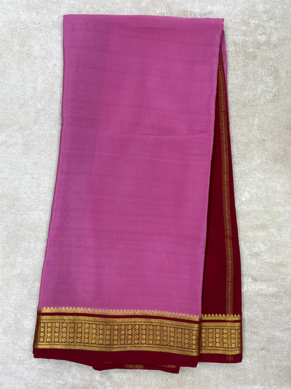 Pure Mysore Silk Saree-(1448927)
